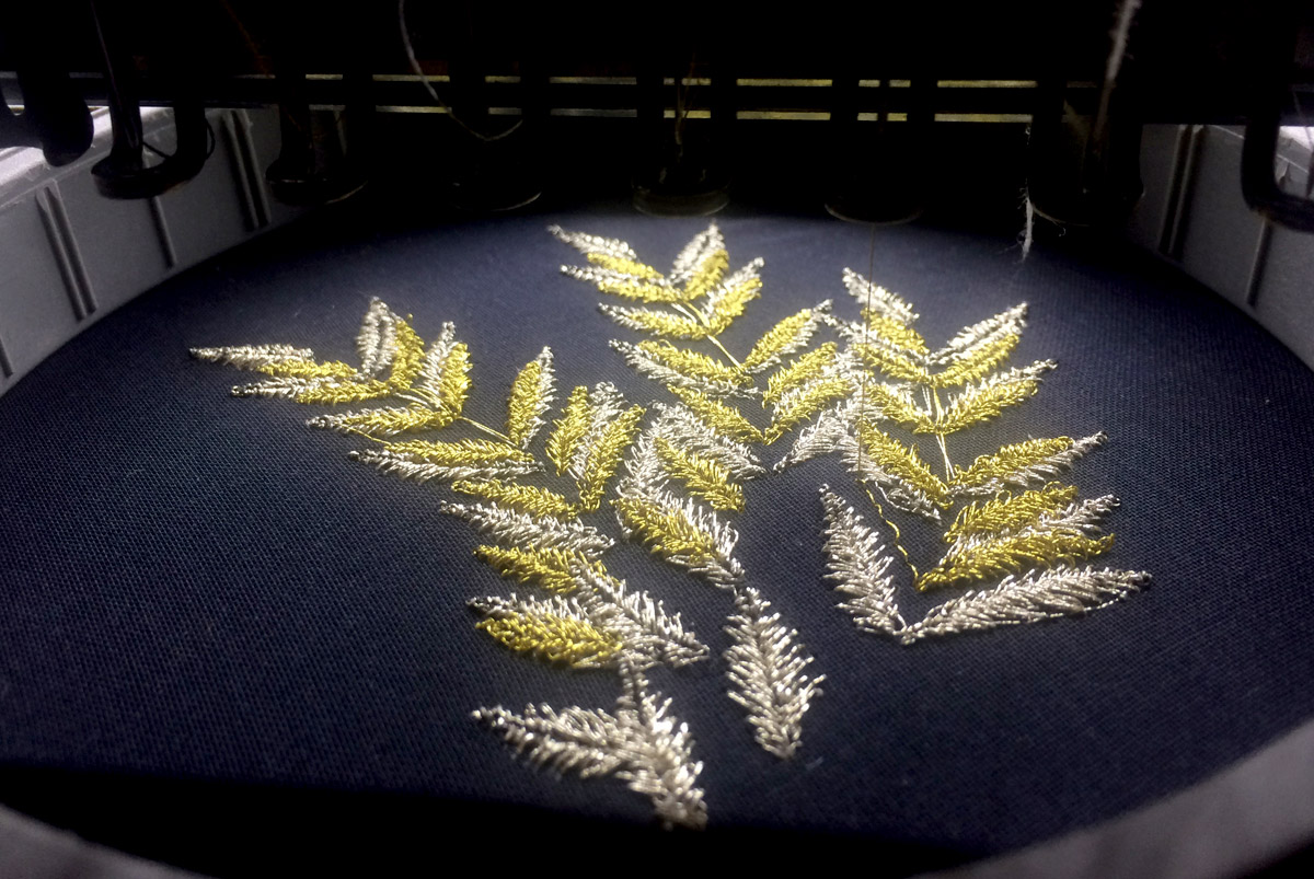 Het Borduurburo, Martine van 't Hul, Goud, Gold, goud, borduren, machinaal borduur, embroidery specialist